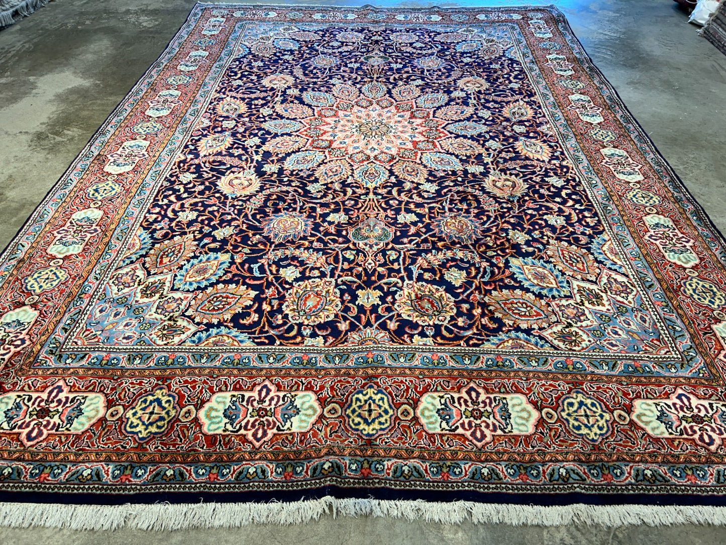 8'8"x12'6" Hand-Knotted 100% Wool Pile Kashmare Rug