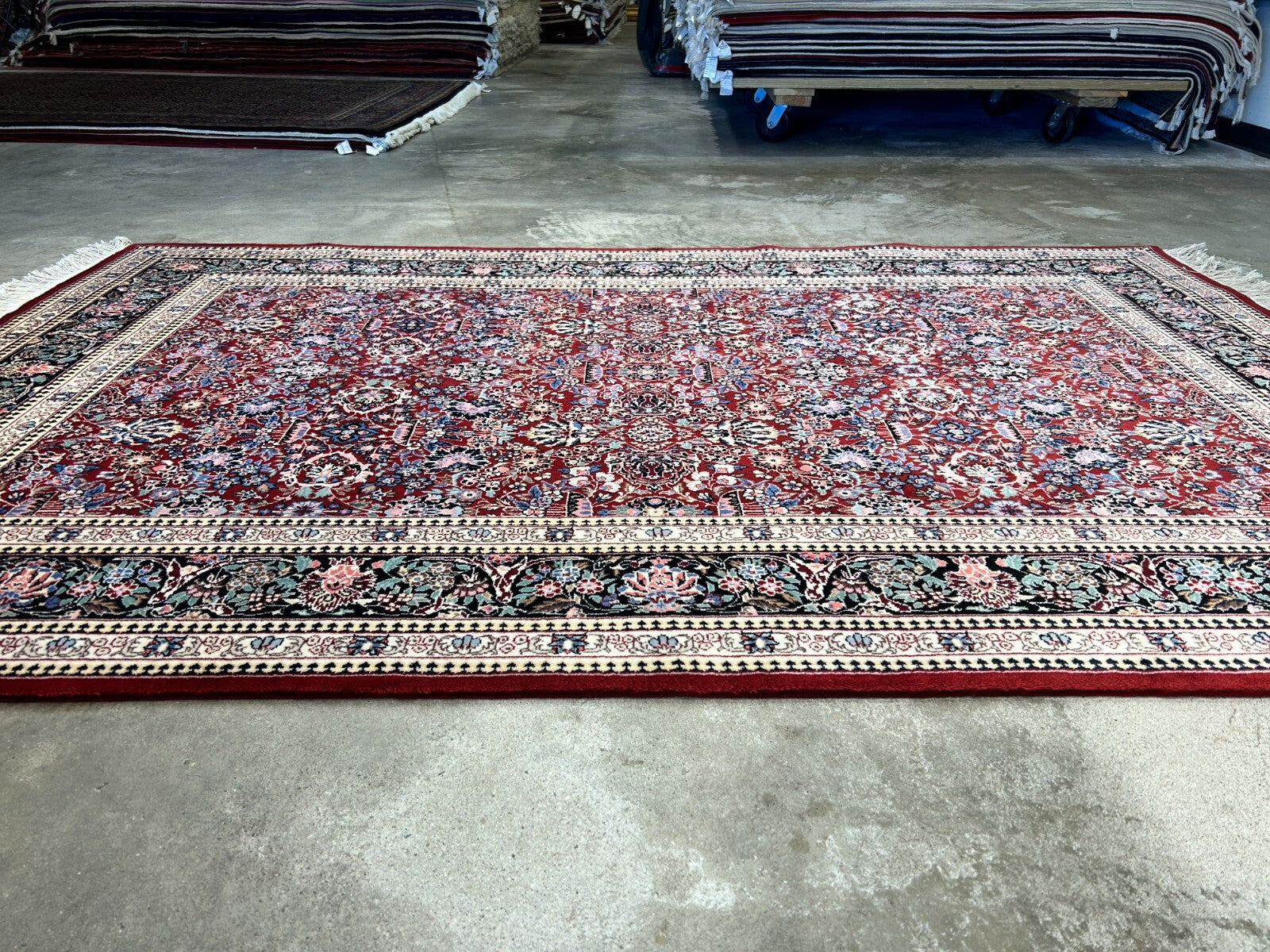 5'9"x8'9" Hand-Knotted 100% Wool Pile SinoPersian Carpet - Area Rug