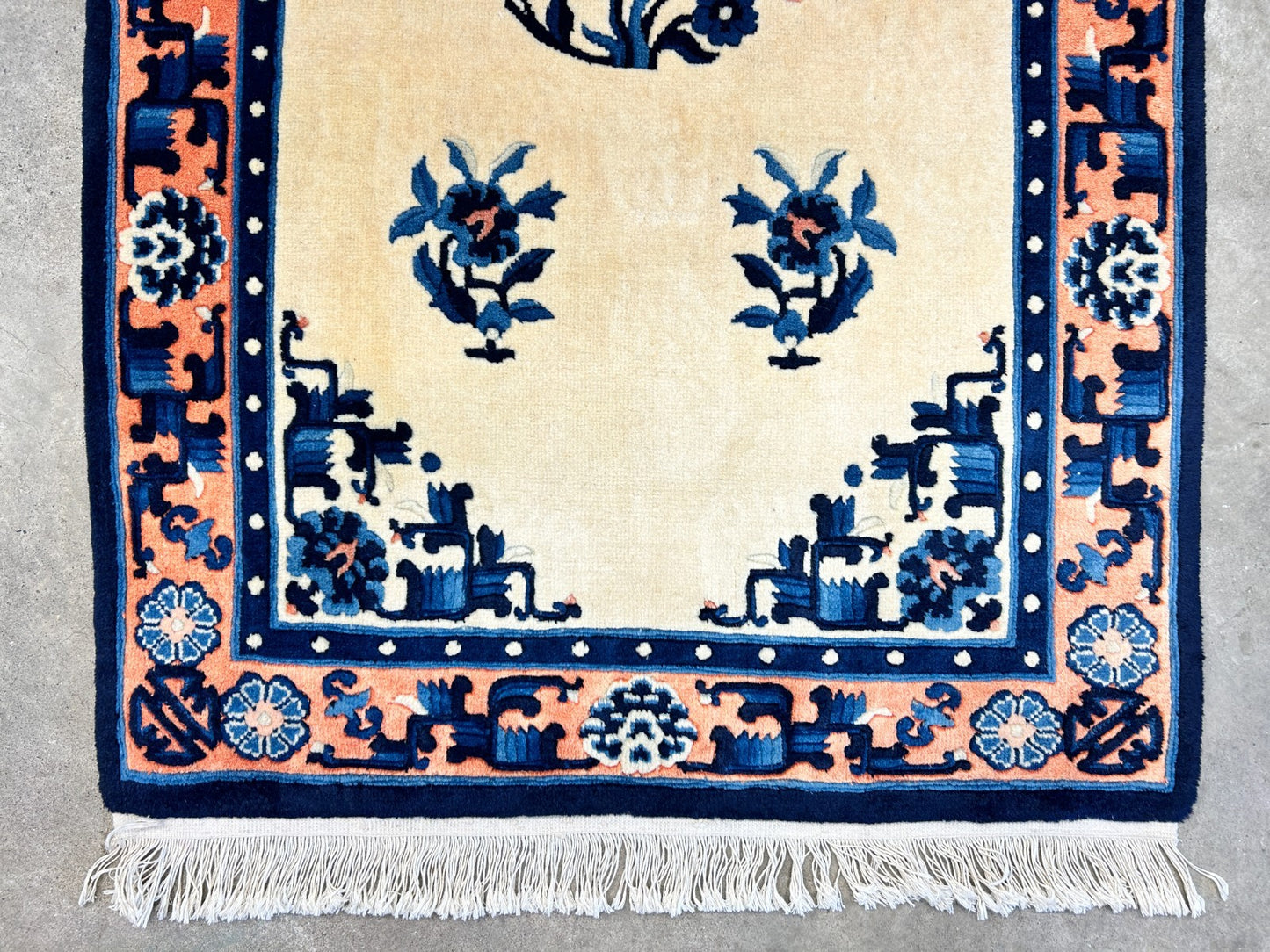 3'x5' Hand-Knotted 100% Wool Pile Art Deco Rug