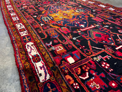 5'7" x 10'6" Hand-Knotted 100% Wool Pile Nahavande Area Rug - Carpet