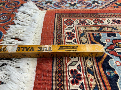 8'6"x12' Hand-Knotted 100% Wool Pile IndoBijar Rug