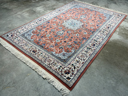6'0"x9'1" Hand-Knotted 100% Wool Pile SinoPersian Carpet - Area Rug