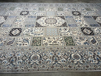 6'9"x10'2" Extra Fine Hand-Knotted Wool & Silk Habibian Naine Rug - Area Carpet