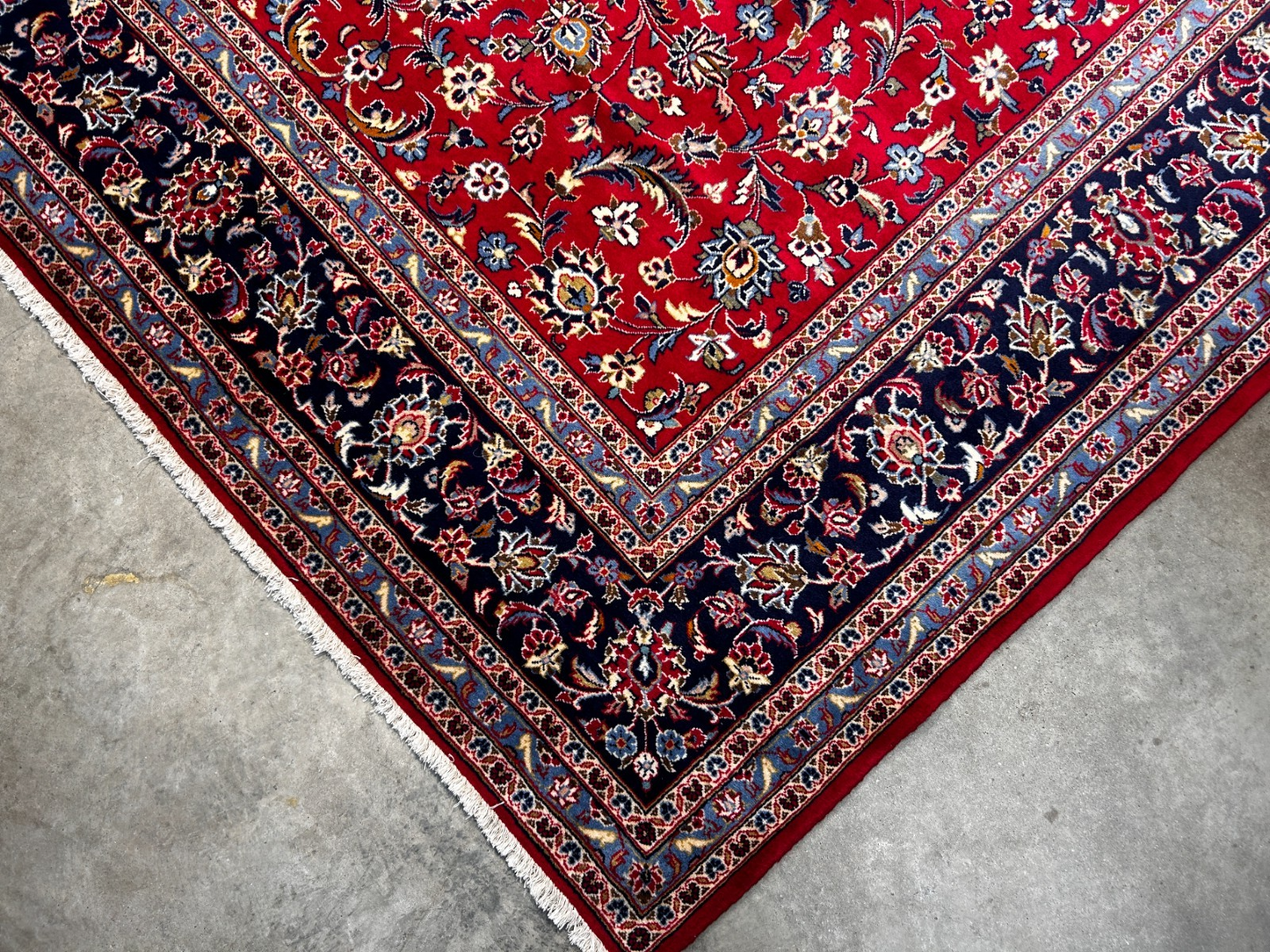 8'2"x12'1'' Fine Hand-Knotted Fine 100% Wool Pile  Kashane Area Rug