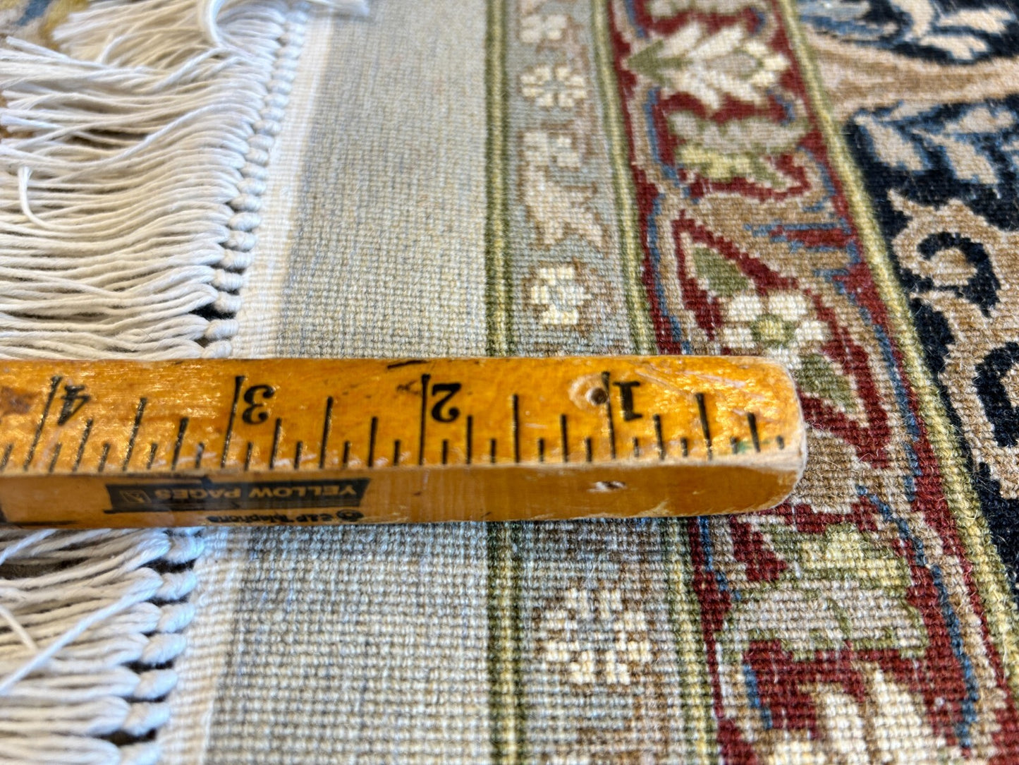 9'2"x12'4" Fine Hand-Knotted 100% Wool Pile Floral Carpet - Area Rug