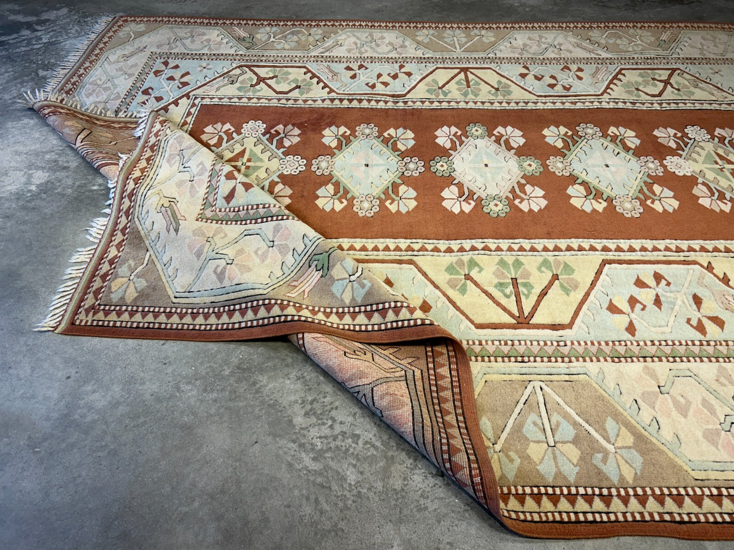 8'10"x11'8" Hand-Knotted 100%  Wool Pile Kazak Rug