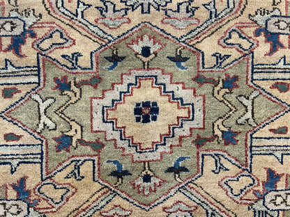 7'3"x10'3" Fine Hand-Knotted 100% Wool Pile IndoHeriz Rug