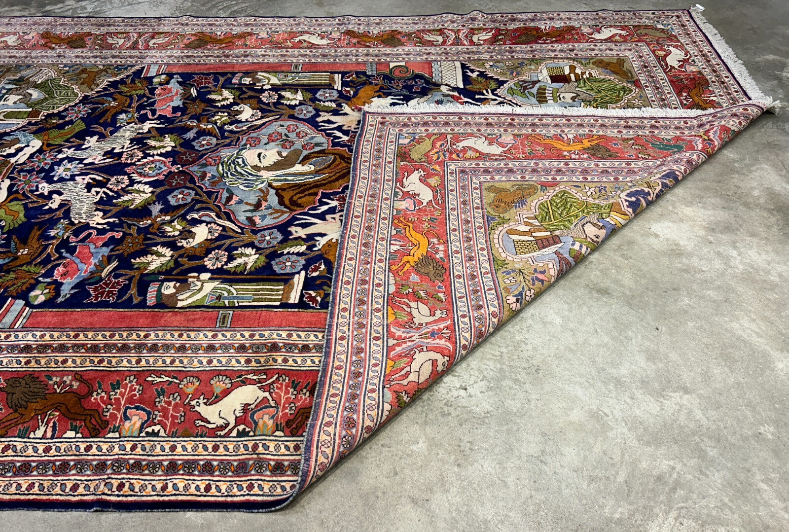8'4"x11'10" Hand-Knotted 100% Wool Pile Pictorial Kolyayie Rug