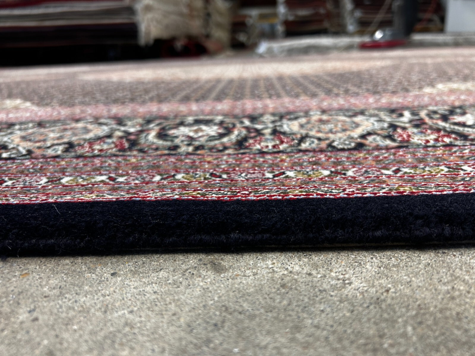 8'2"x11'5" Fine Hand-Knotted Wool & Silk Oriental Rug - Area Carpet