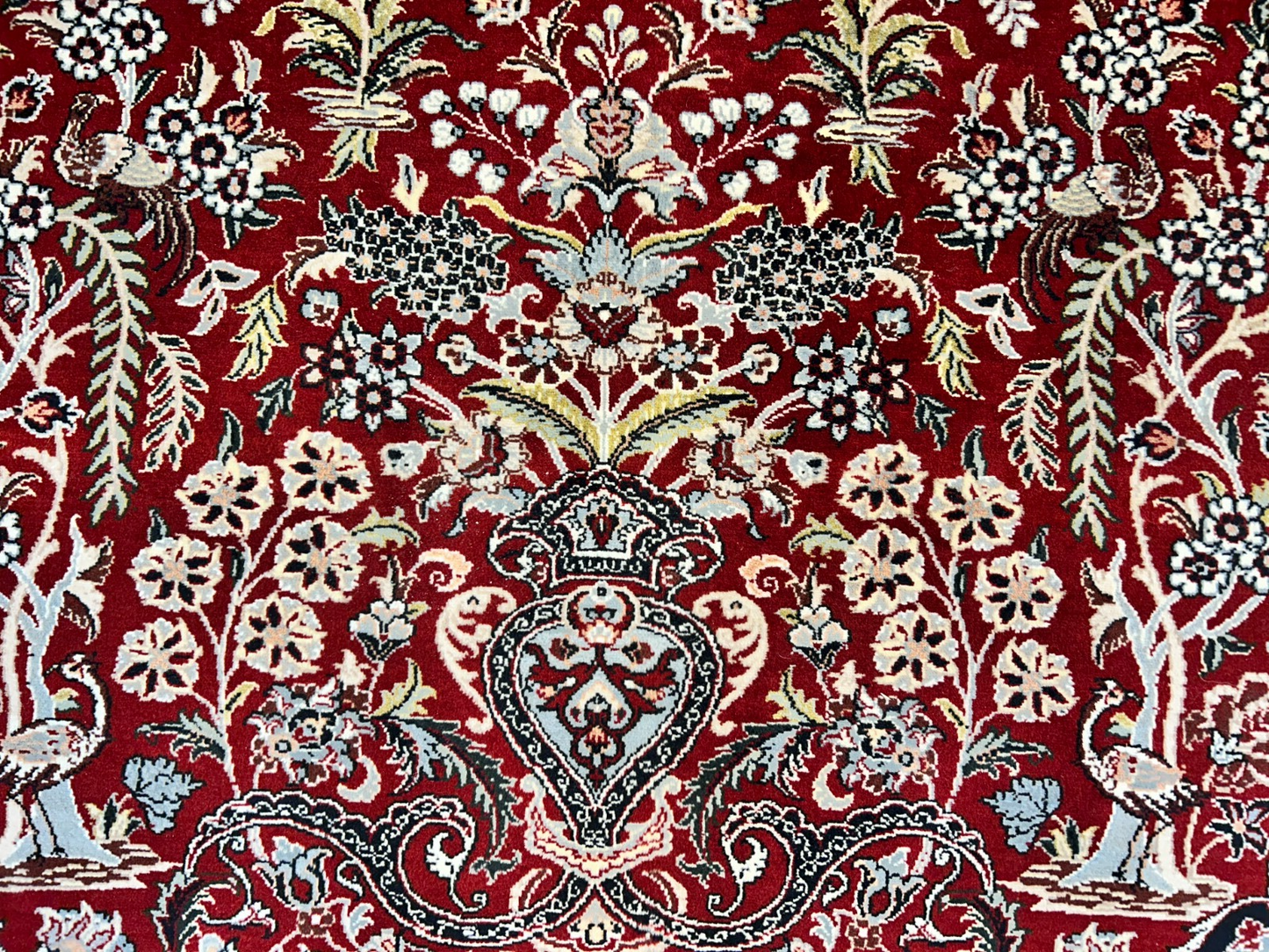 9'1"x12'4" Hand-Knotted 100% Wool Pile Oriental Rug