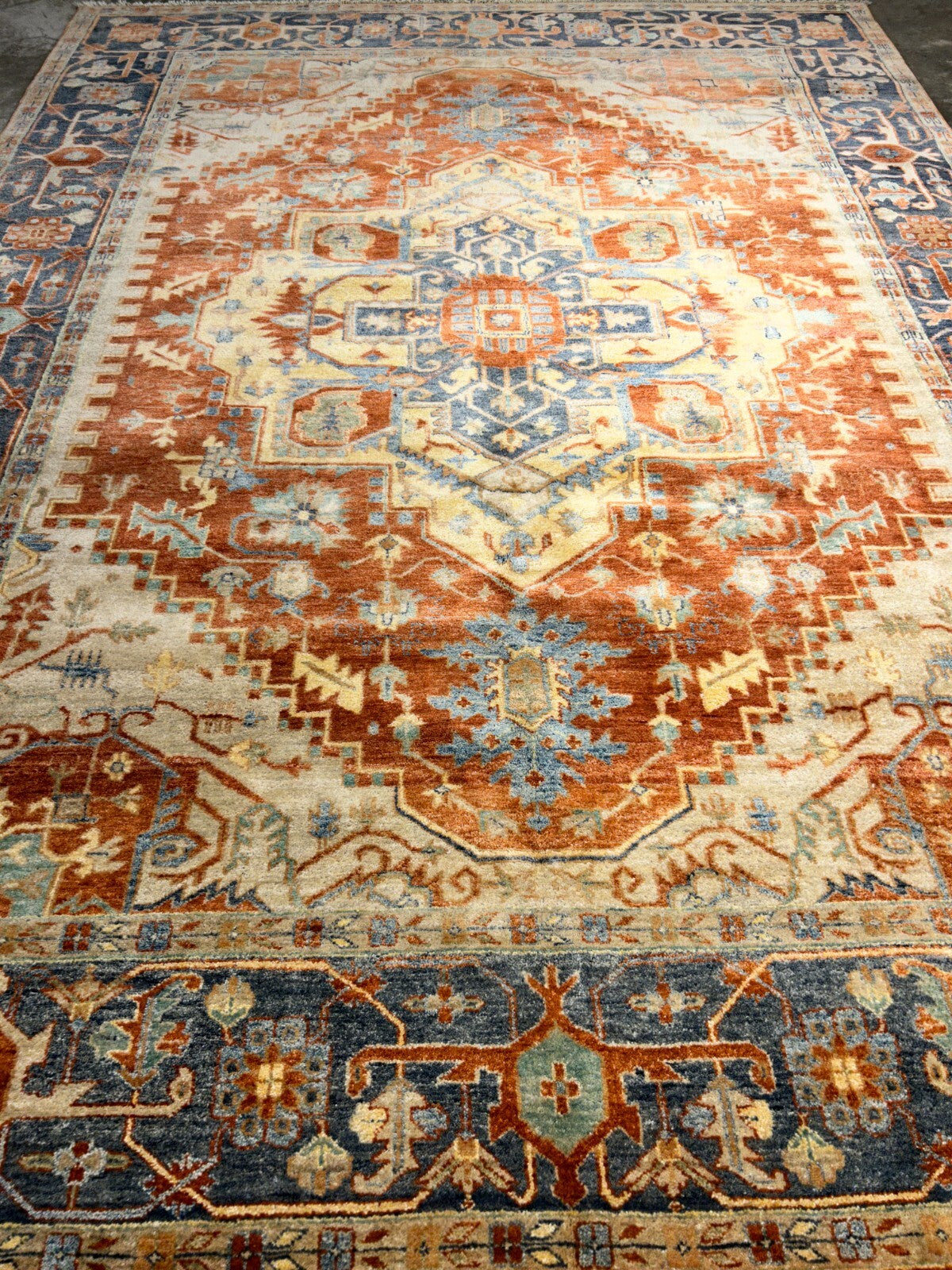 8'10" x 11'8" Hand-Knotted 100% Wool Carpet - Herize Design Area Rug