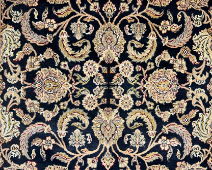 6'2"x9'4'' Hand-Knotted 100% Wool Pile Indo-Agra Area Rug - Area Carpet