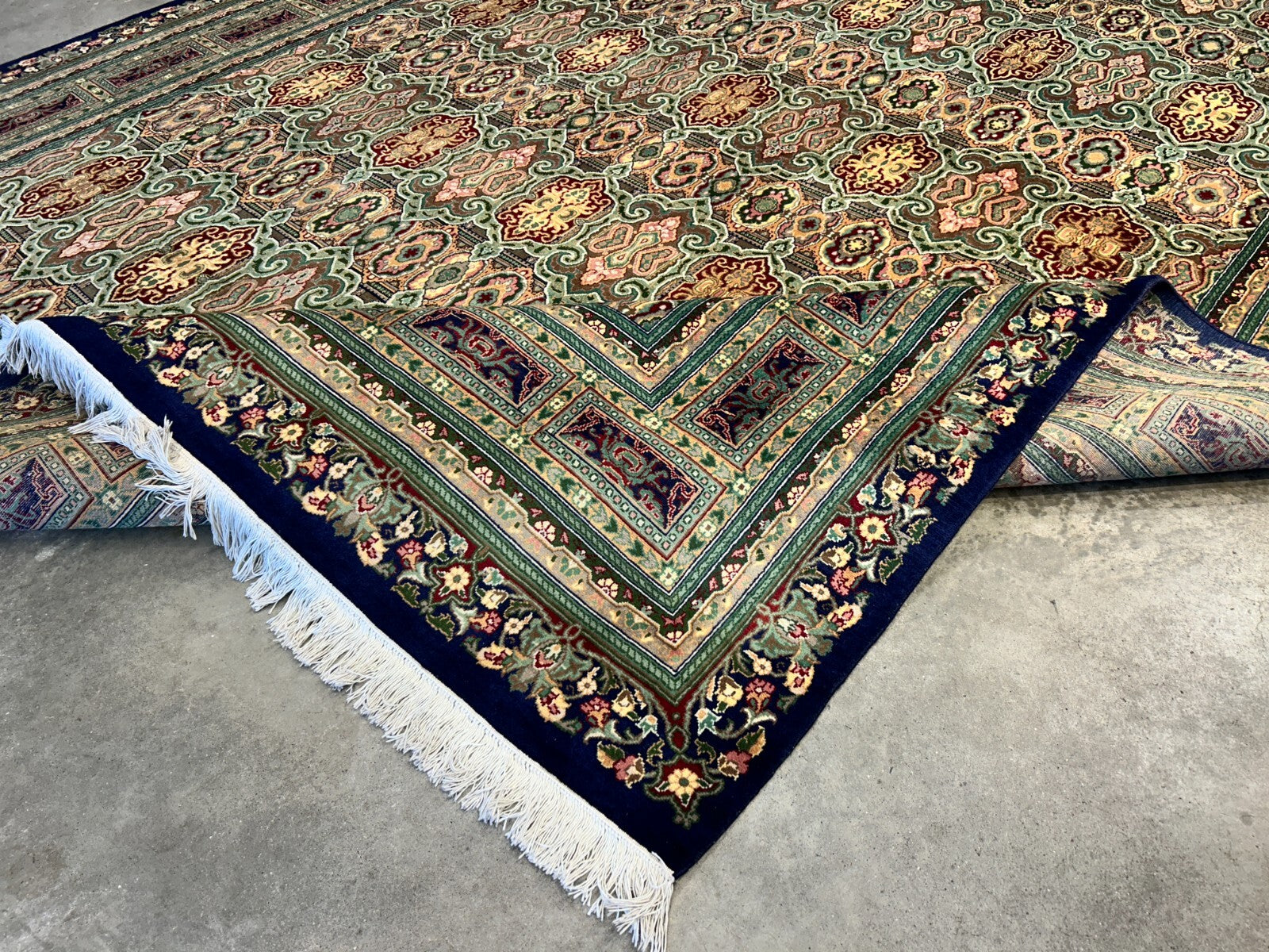 8'10"x11'10" Hand-Knotted 100% Wool Pile Oriental Rug