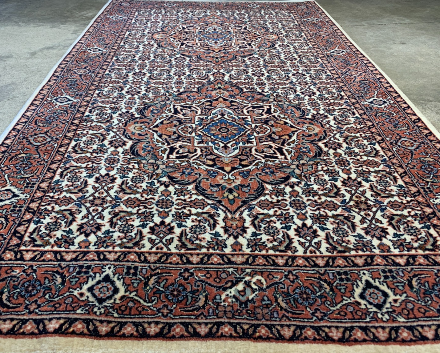 3'1"x5'1'' Hand-Knotted 100% Wool Pile Formal Bidjare Area Rug - Carpet
