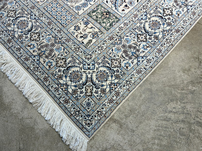 6'9"x10'2" Extra Fine Hand-Knotted Wool & Silk Habibian Naine Rug - Area Carpet