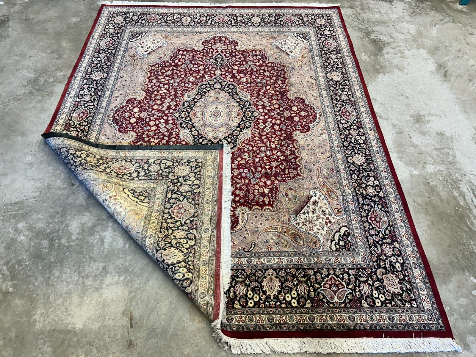 9'x12' Hand-Knotted 100% Wool Pile Tabrize Carpet - Area Rug