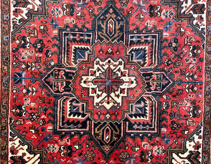 6'10"x10'3" Hand-Knotted 100% Wool Herize Carpet - Area Rug