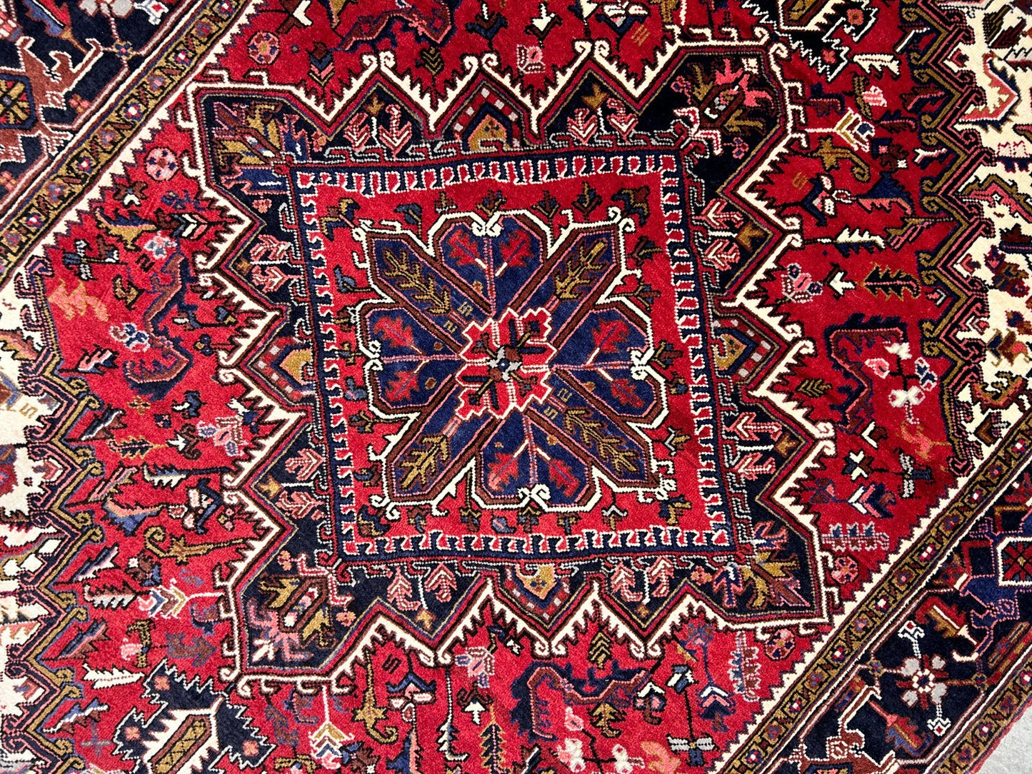 7'3"x10'3" Hand-Knotted 100% Wool Herize Carpet - Area Rug