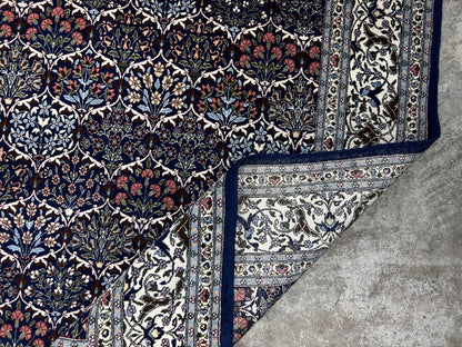 7'3"x10'10'' Hand-Knotted 100% Wool Pile Hereke Area Rug