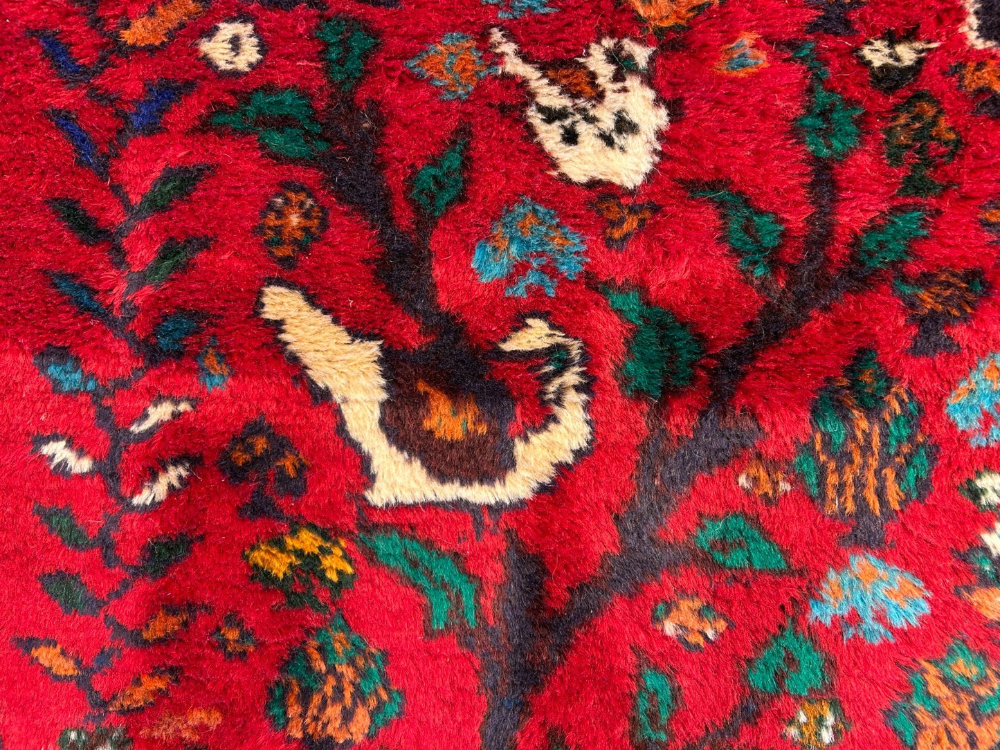 4'2"x5'3" Gorgeous Hand-Knotted 100% Wool Pile Pictorial Area Rug - Carpet