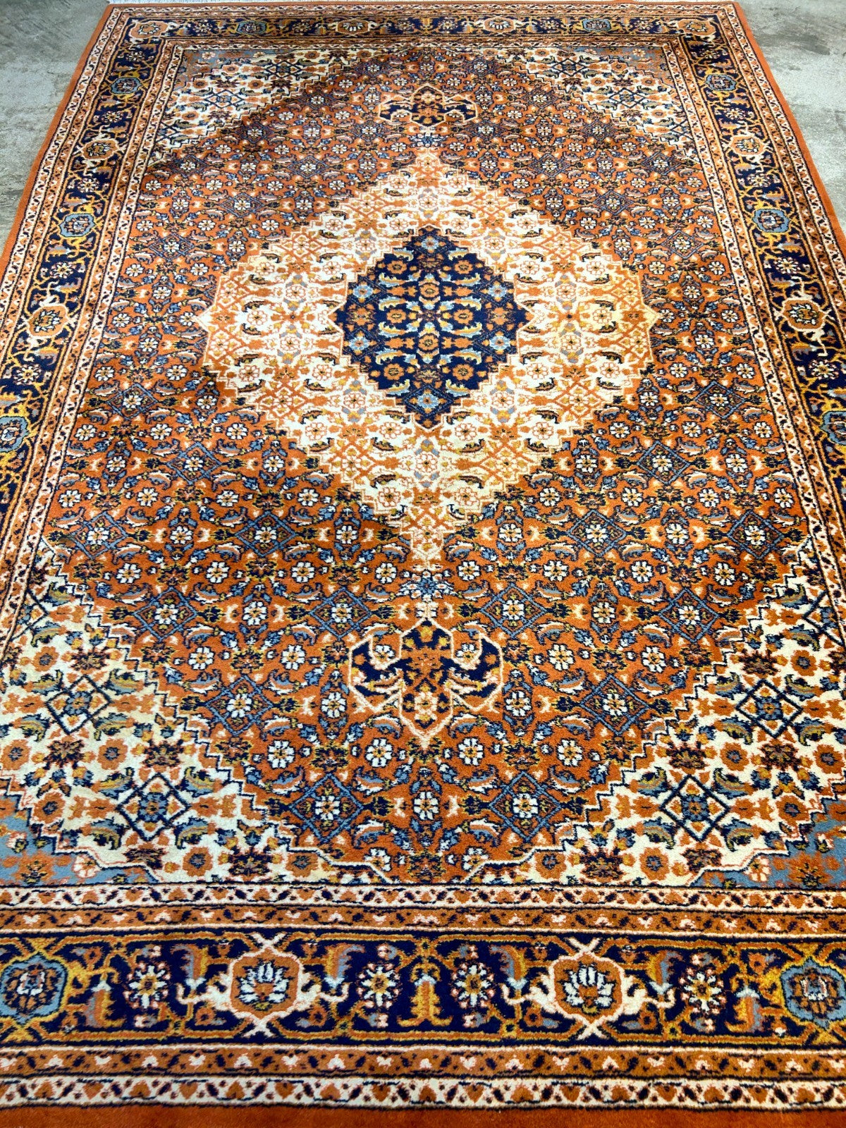 6'x9' Hand-Knotted 100% Wool Pile Bidjare Design Carpet - Area Rug