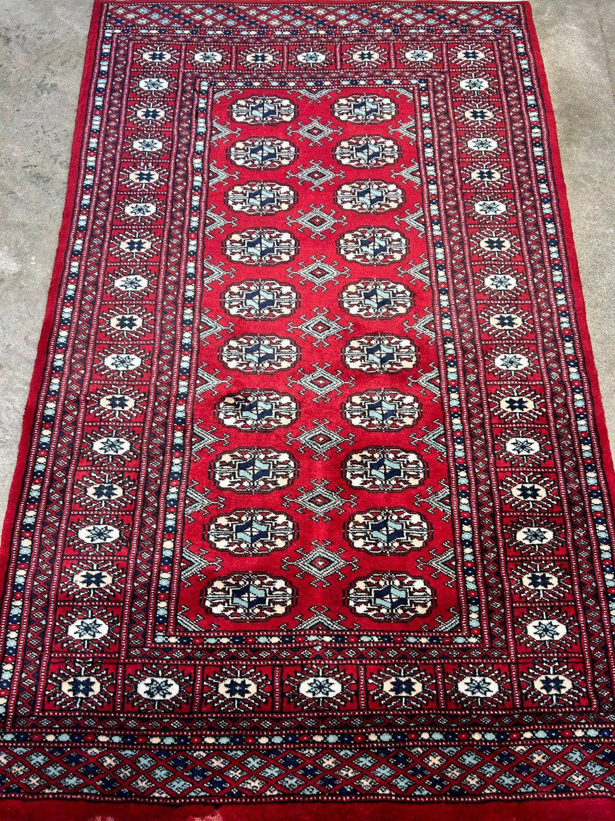 3'x5' Hand-Knotted 100% Wool Pile Bokhara Rug