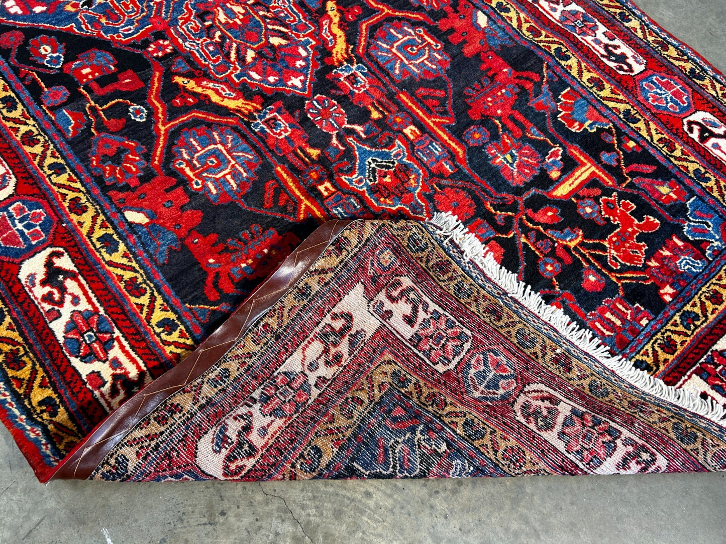 5'0" x 9'5'' Hand-Knotted 100% Lamb Wool Pile Nahavande Area Rug