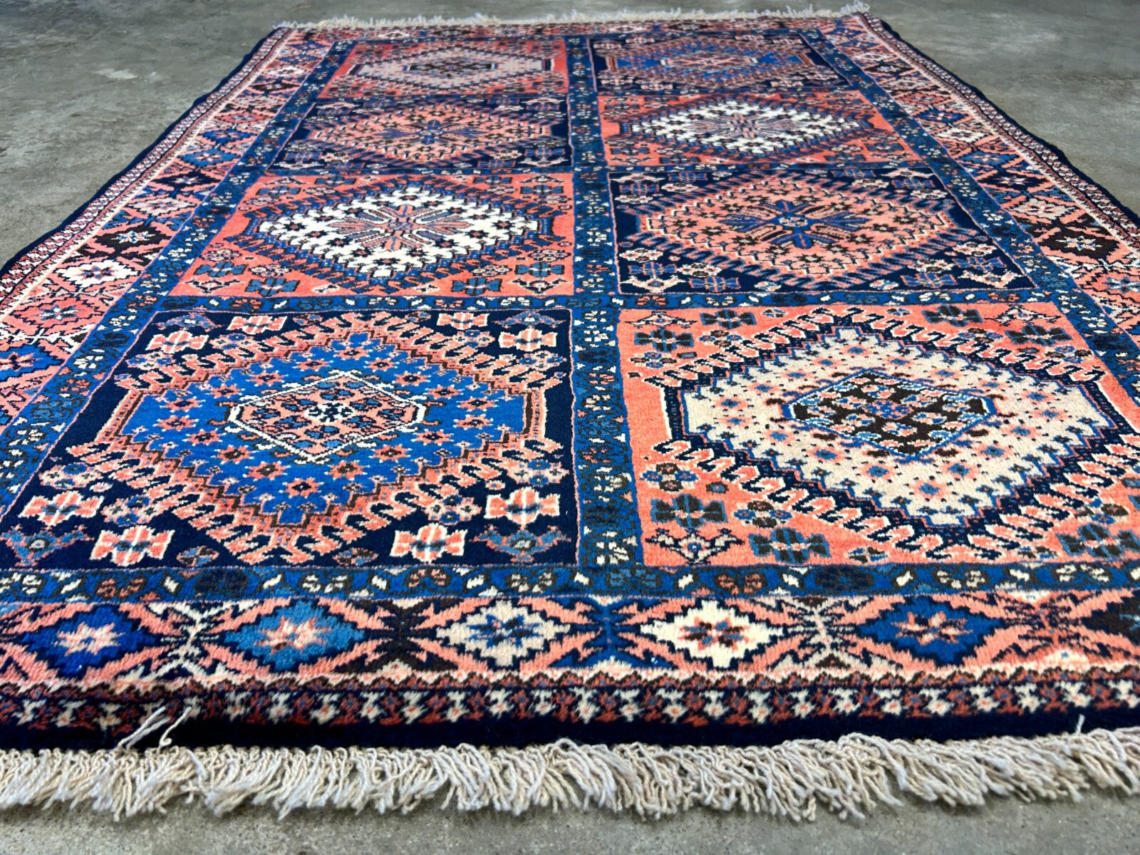 3'7"x4'9" Hand-Knotted 100% Wool Pile Yalamehe Carpet - Area Rug