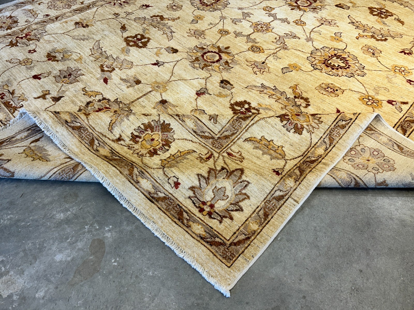 8'10"x12' Hand-Knotted 100% Wool Pile Oriental Rug