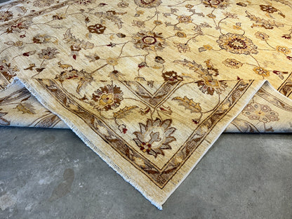 8'10"x12' Hand-Knotted 100% Wool Pile Oriental Rug
