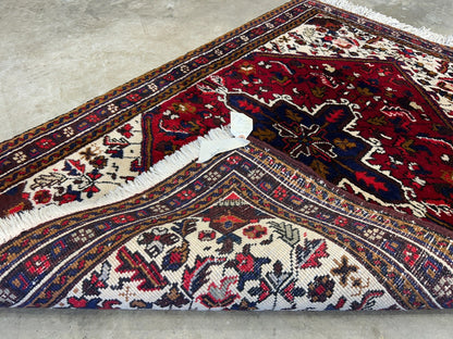 3'x4'6" Hand-Knotted 100% Wool Pile Herize Area Rug - Carpet