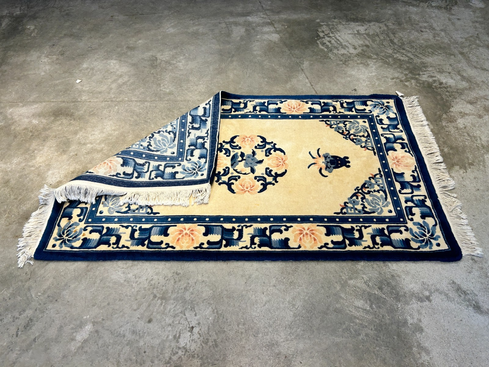 3'x5' Hand-Knotted 100% Wool Pile Art Deco Rug