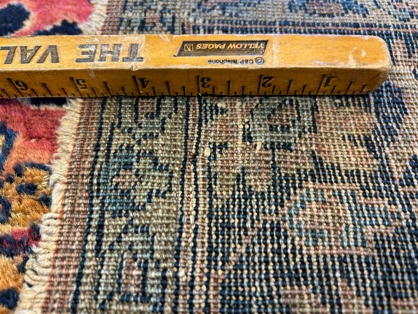 4'10"x6'6" Antique Hand-Knotted 100% Wool Pile Sarouke Area Rug - Carpet