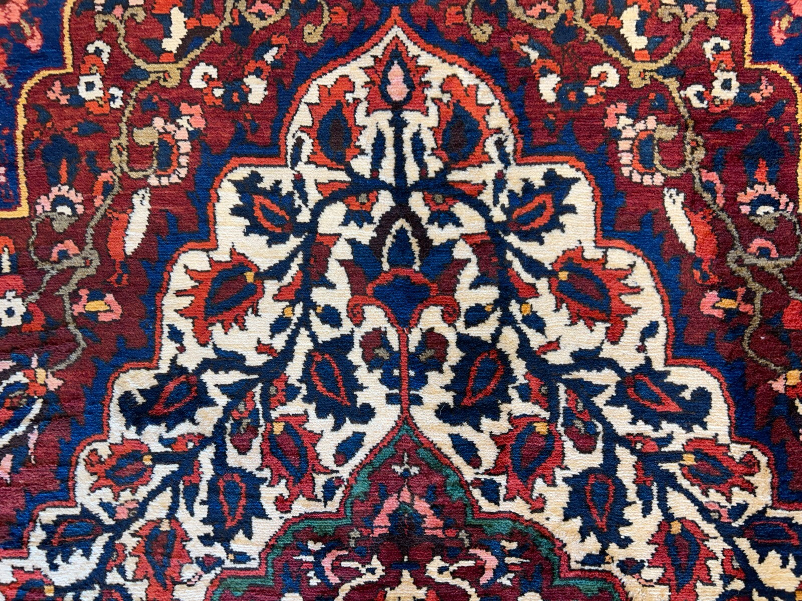 8'4"x11'6" Hand-Knotted 100% Wool Pile Bakhtiarie Rug
