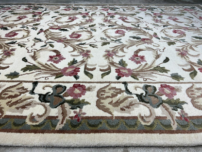 6'x9' Hand-Knotted 100% Wool Pile Art Deco Carpet - Area Rug