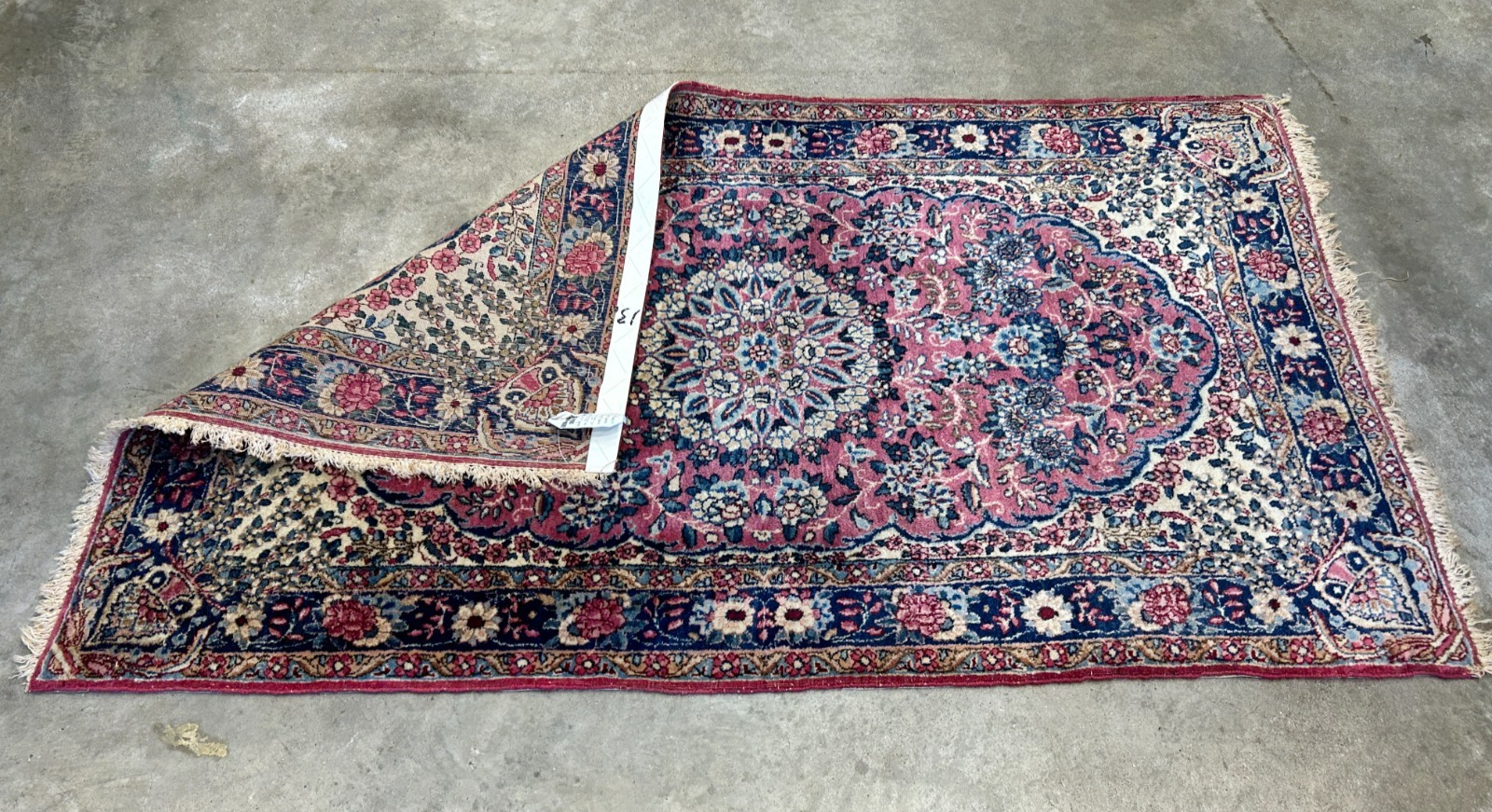 3'x5'1" Antique Hand-Knotted 100% Wool Pile Ravare Kermane Rug