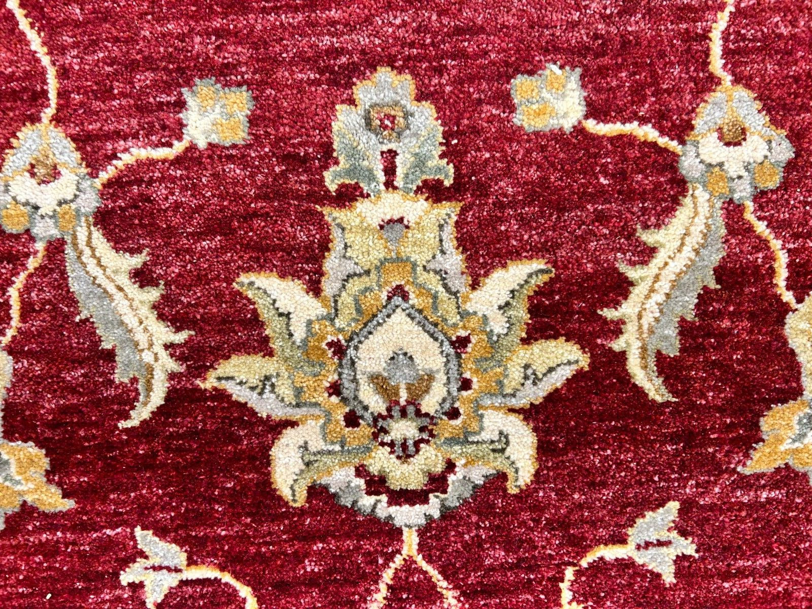 6'7"x9'9" Hand-Knotted 100% Wool Pile Indian Agra Carpet - Area Rug