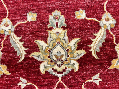 6'7"x9'9" Hand-Knotted 100% Wool Pile Indian Agra Carpet - Area Rug