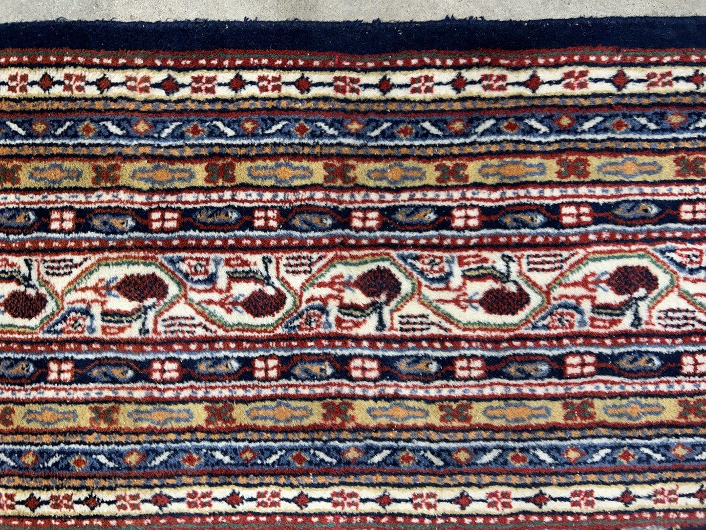 7’11”x10’ Vintage Hand-Knotted 100% Wool Pile Oriental Area Rug - Carpet