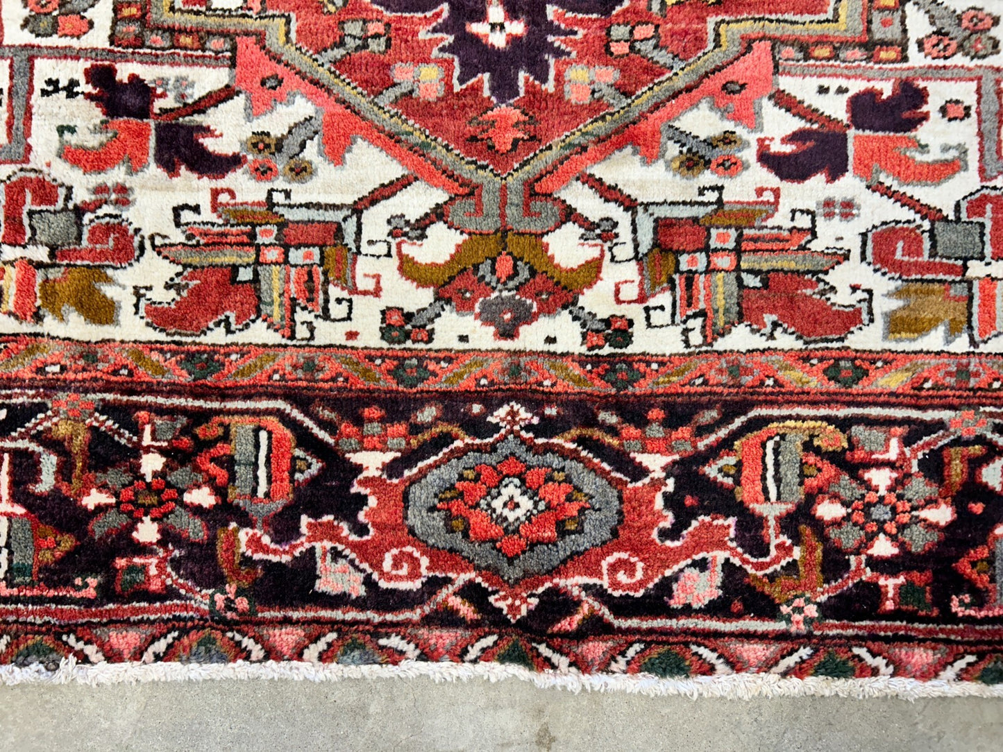 9'7"x12'8" Hand-Knotted 100% Lamb Wool Herize Carpet - Area Rug