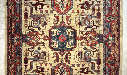 10'2"x13'11" Hand-Knotted 100% Wool Pile IndoHeriz Rug