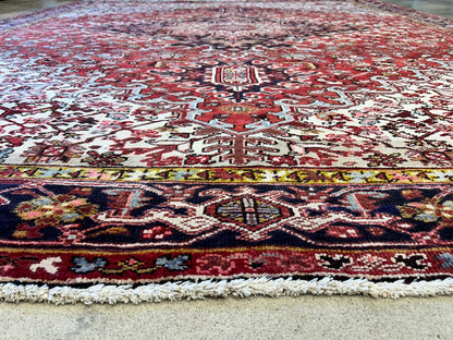 10'x12'4" Hand-Knotted 100% Lamb Wool Herize Carpet - Area Rug