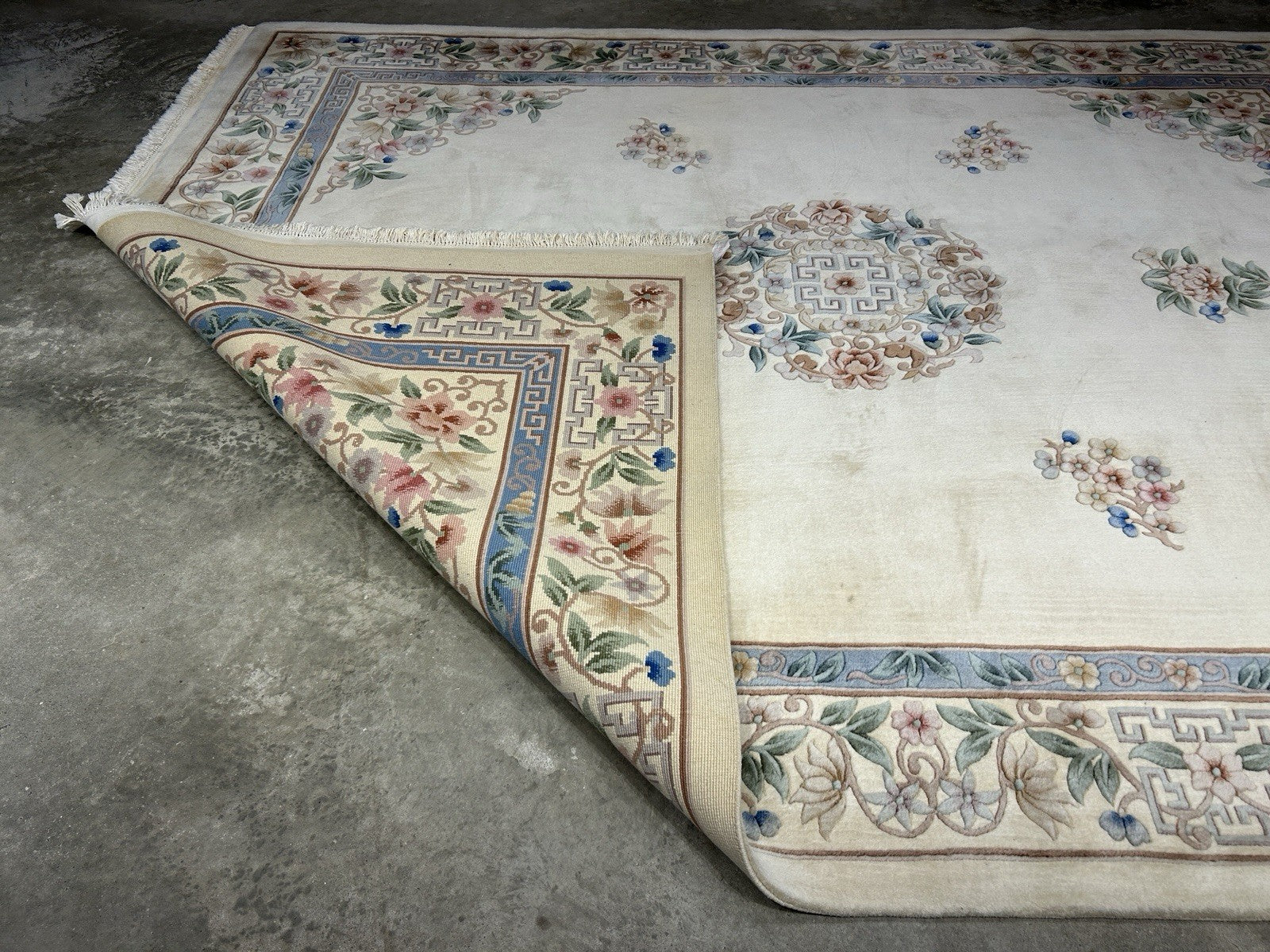 7’10”x10’1” Hand-Knotted 100% Wool Pile Oriental Area Rug - Carpet