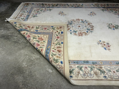 7’10”x10’1” Hand-Knotted 100% Wool Pile Oriental Area Rug - Carpet