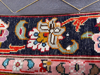 8'3"x11'3" Fine Hand-Knotted Wool & Silk Tabrize Rug