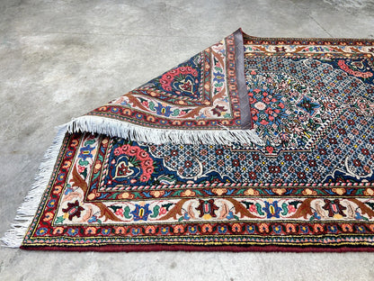 3'5"x5'2" Hand-Knotted 100% Lamb Wool Bakhtiarie Area Rug