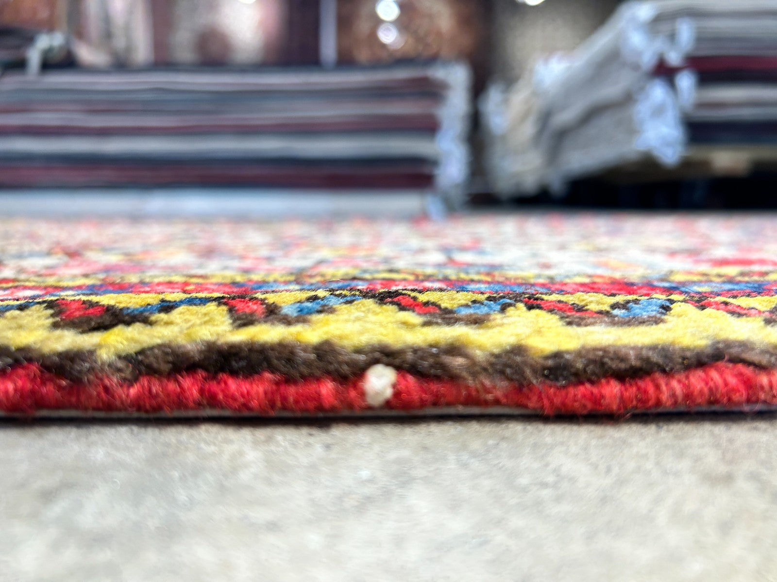 3'2"x5' Antique Hand-Knotted 100% Wool Pile Herize Bakhshayesh Rug