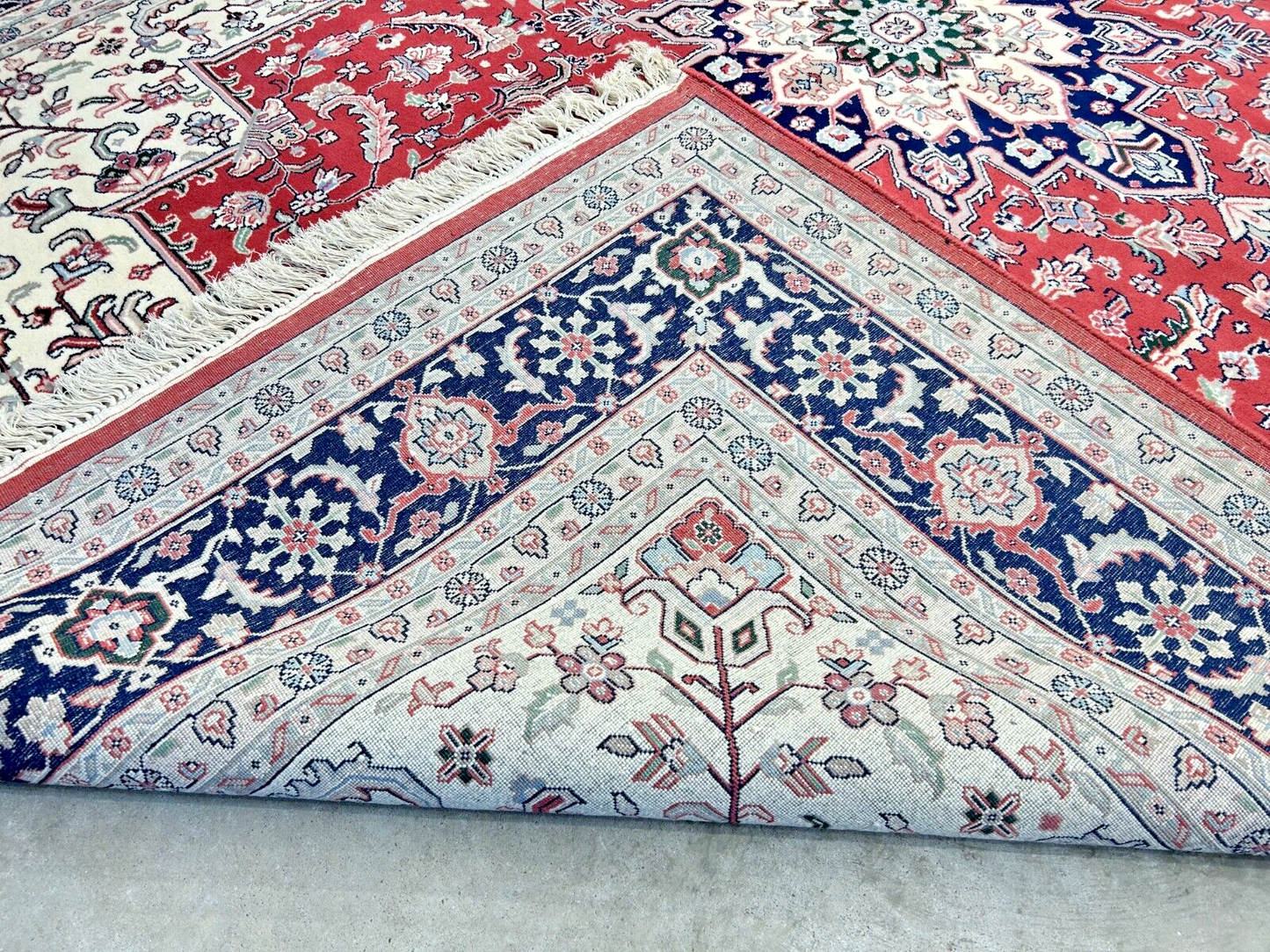 9' x 12' Hand-Knotted 100% Wool Carpet - Herize Design Area Rug