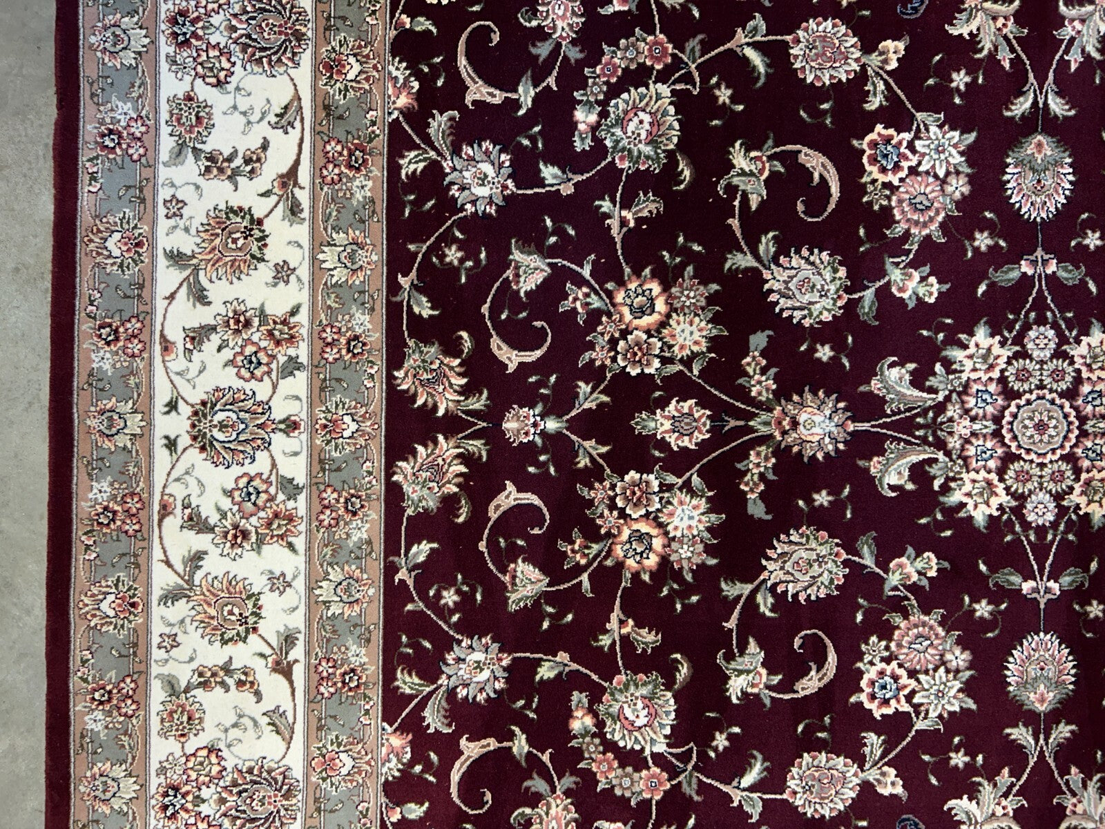 9'x12' Hand-Knotted Wool & Silk Pile SinoPersian Rug