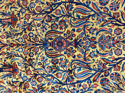 8'8"x11'9" Collector Antique 100% Wool Pile Sarouke Rug